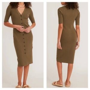 Marine Layer Bella Button Down Midi Dress
